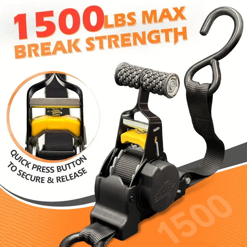 Automatic telescopic tensioner. Automatic cargo binding ratchet