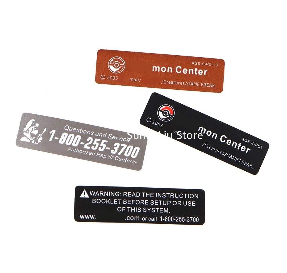 100pcs battery cover lable sticker For Game boy Label Sticker For GameBoy GBA GBC GBP GBA SP Console battery cover sticker