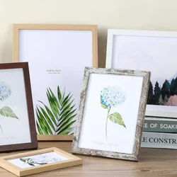 Wood Photo Frame For Wall Hanging 10X15cm 15X20cm 20X25cm A4 Wooden Picture Frame For Pictures Photo Decor Commemorative Gift