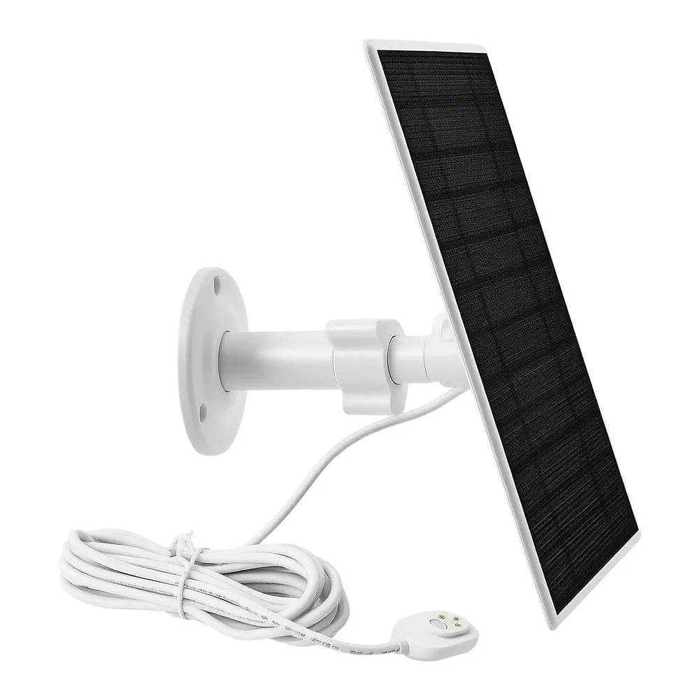 5W Solar Panel For Security Camera 4 Meter Cable Robust Materials Withstand Weather Conditions Longevity For Arlo For Pro4 Pro3