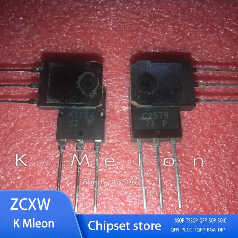5PAIRS-10PAIRS  NEW 2SC2579  C2579  + 2SA1104  A1104   TO-3P