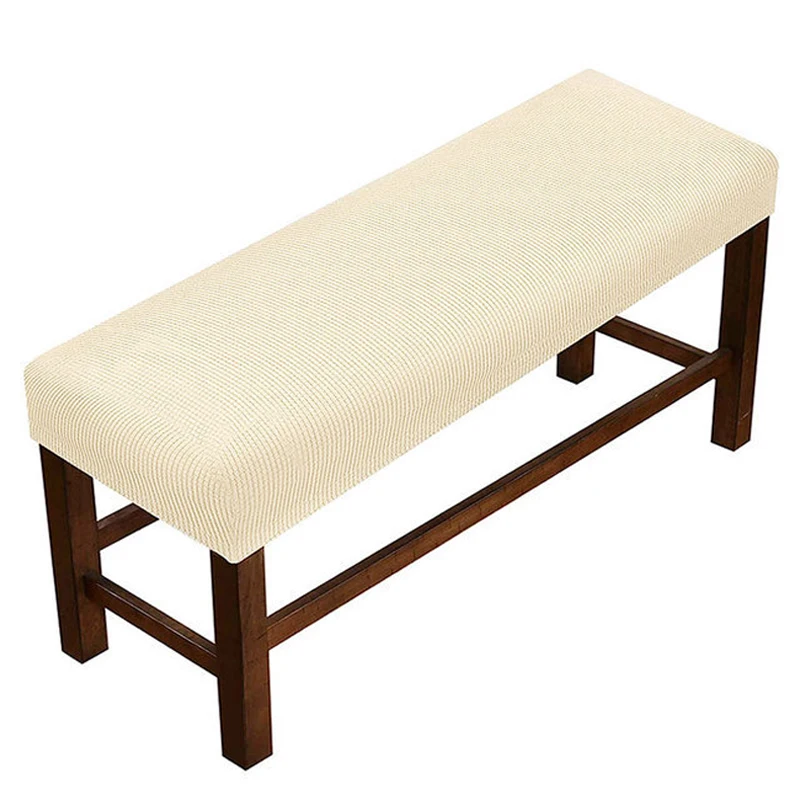 90 to120cm Elastic Long Stool Cover Living Room Anti-Dust Removable Dining Bench Slipcover Home Decoration New