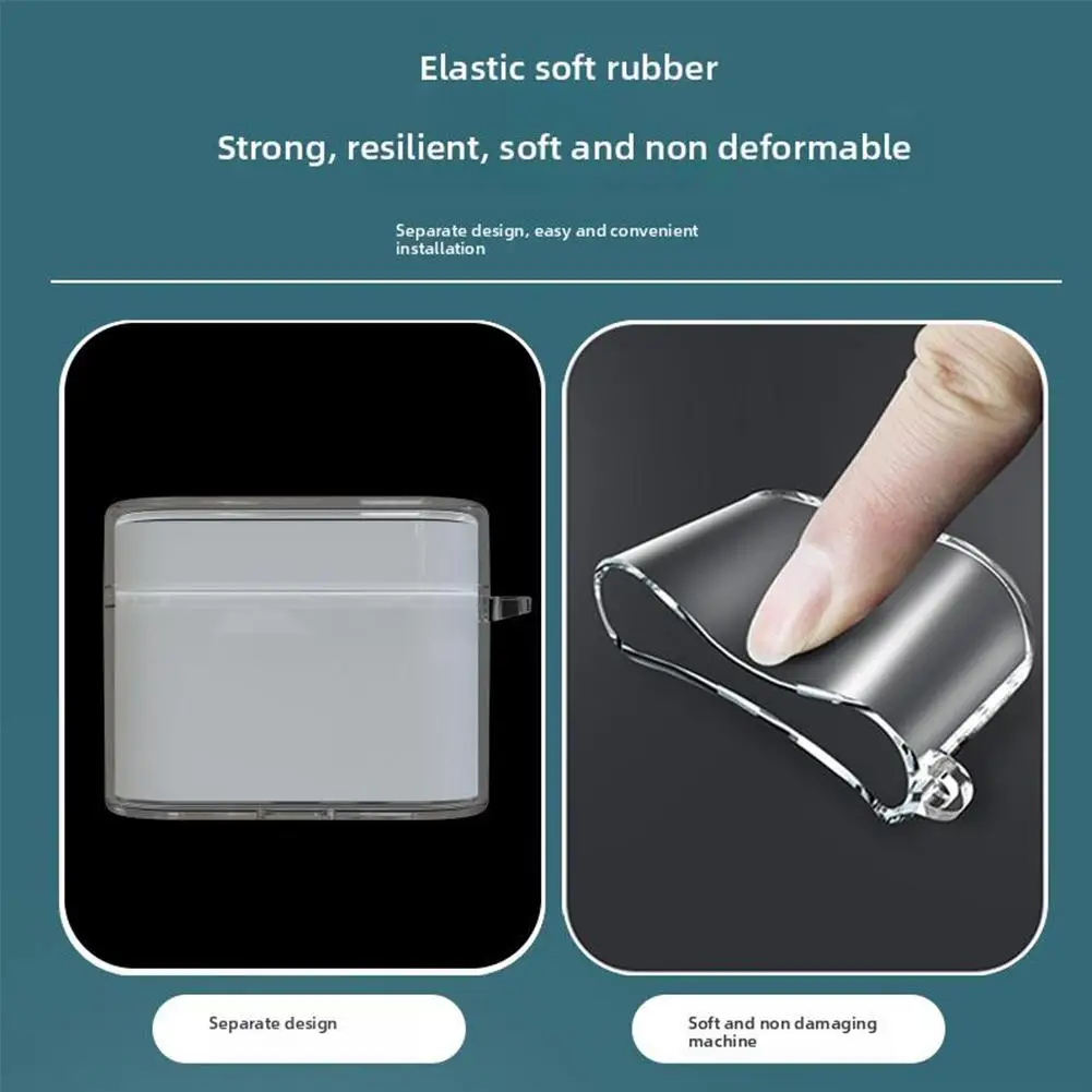Adequado para roseselsa EARFREE-i5 transparente leve capa protetora material tpu macio à prova de poeira sem fio fones de ouvido escudo
