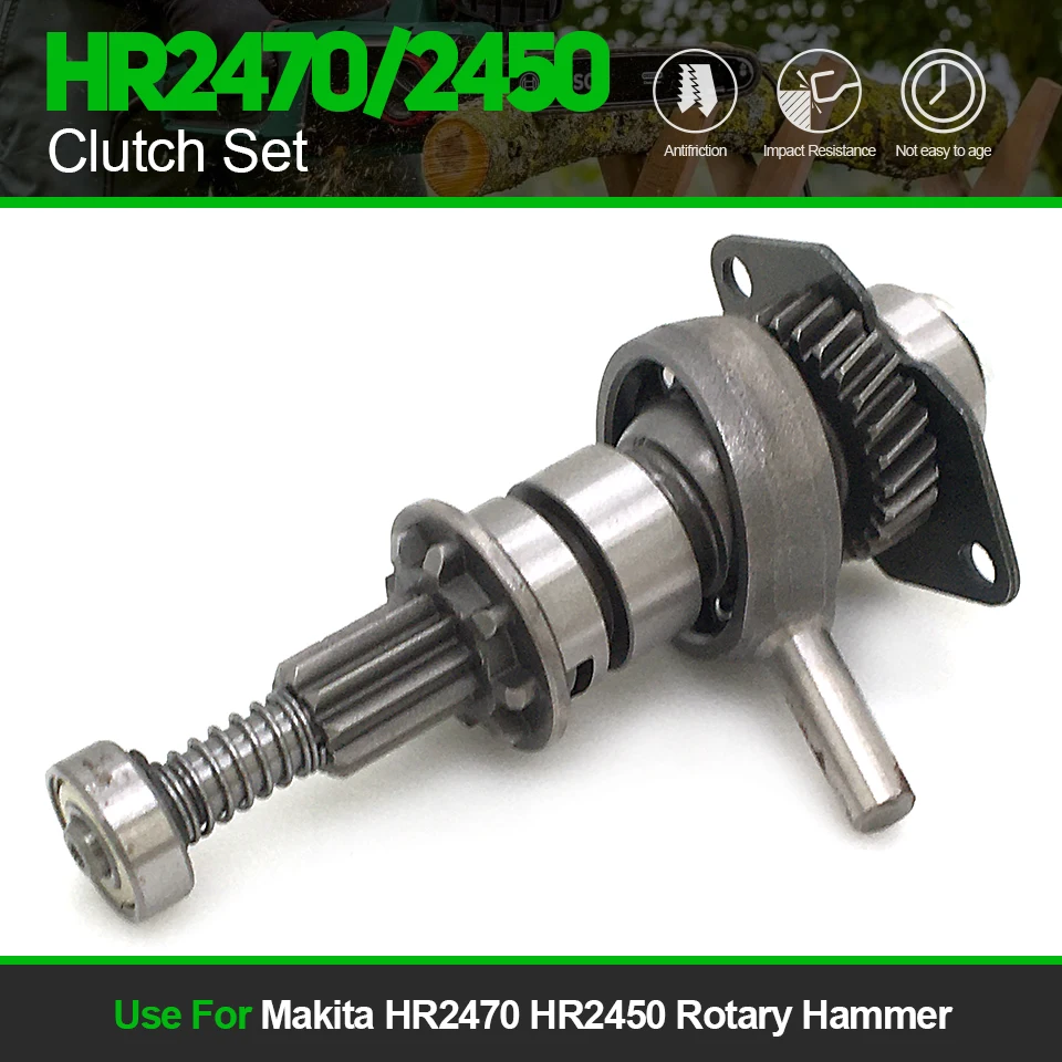 Shaft Toothed Gear Cam Shaft Swash Bearing Clutch Set Replace For Makita HR2470 HR 2470 Rotary Hammer Accessories Power Tool