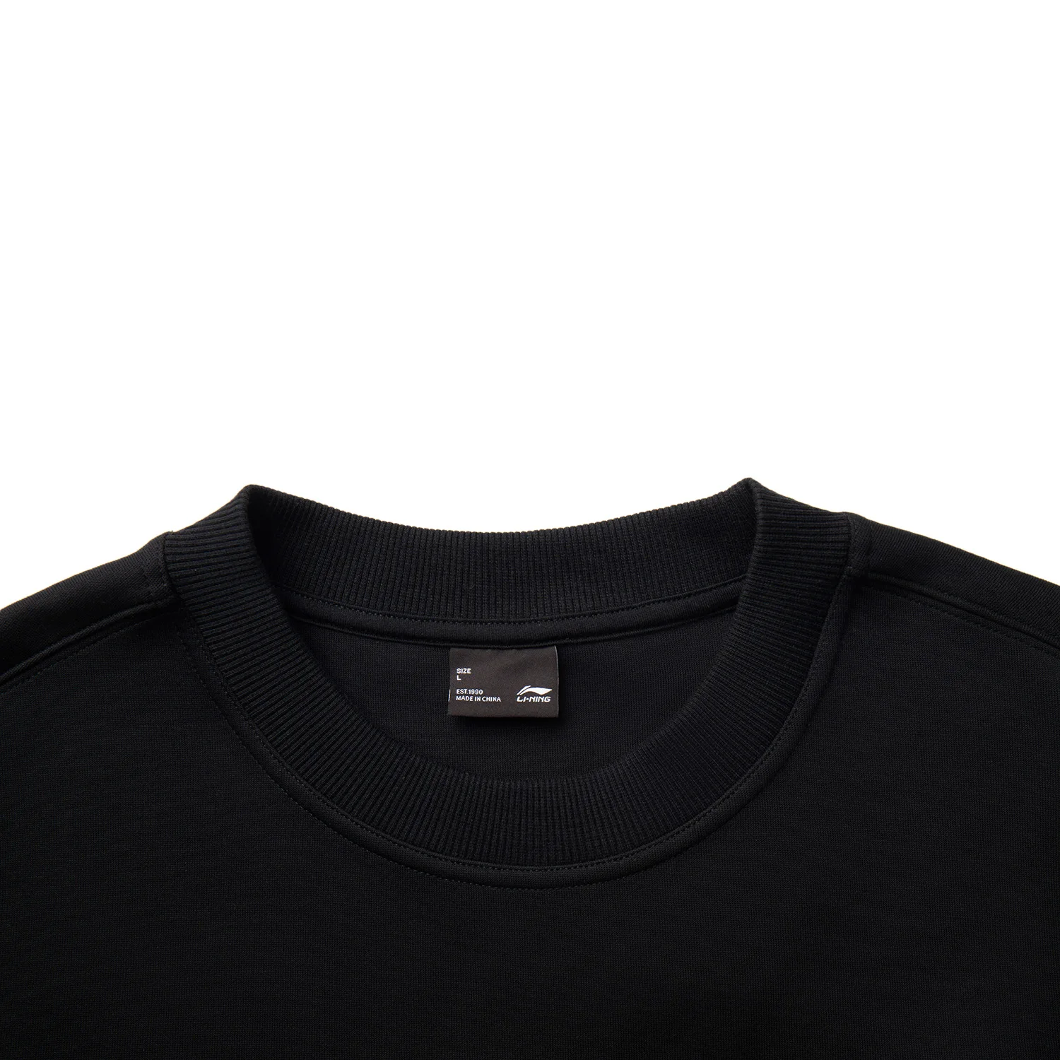 Li-Ning Men's Sports Style Sweatshirts Long Sleeve RECYCLED FIBER 64%Cotton 36%Polyester Reguler Fit LiNing Pullover AWDV567 image 3