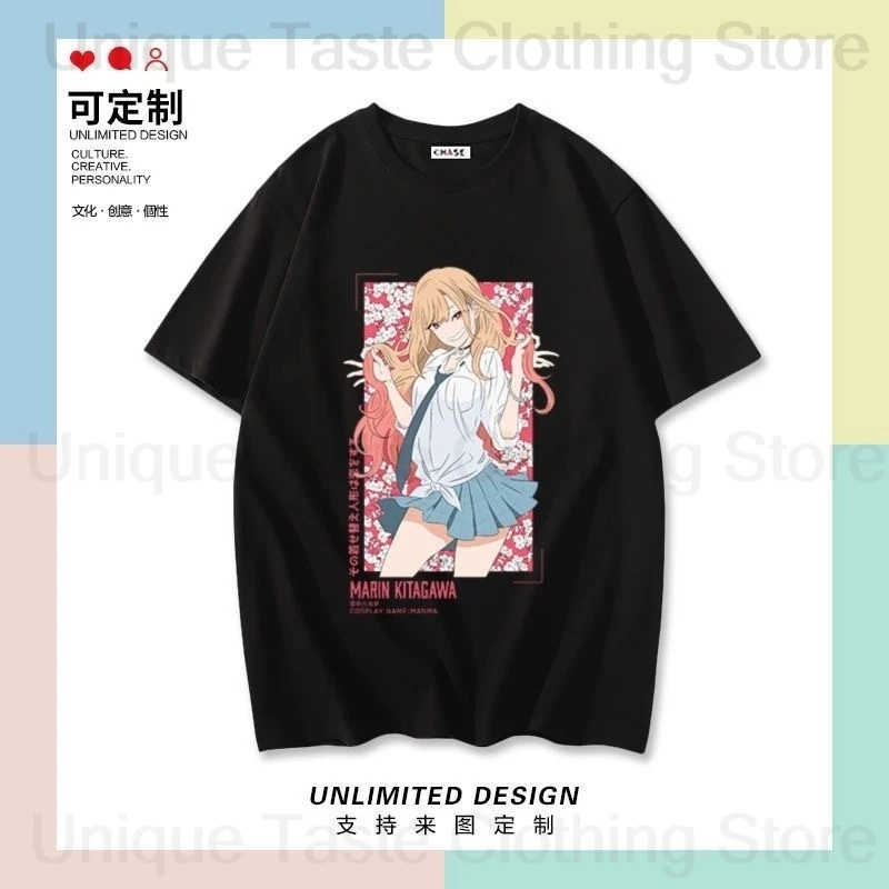 بلدي اللباس حبيبي تي شيرت كيتاجاوا مارين لطيف الكرتون تي شيرت مطبوع Harajuku موضة عالية الجودة القطن قصير الأكمام تي شيرت #3
