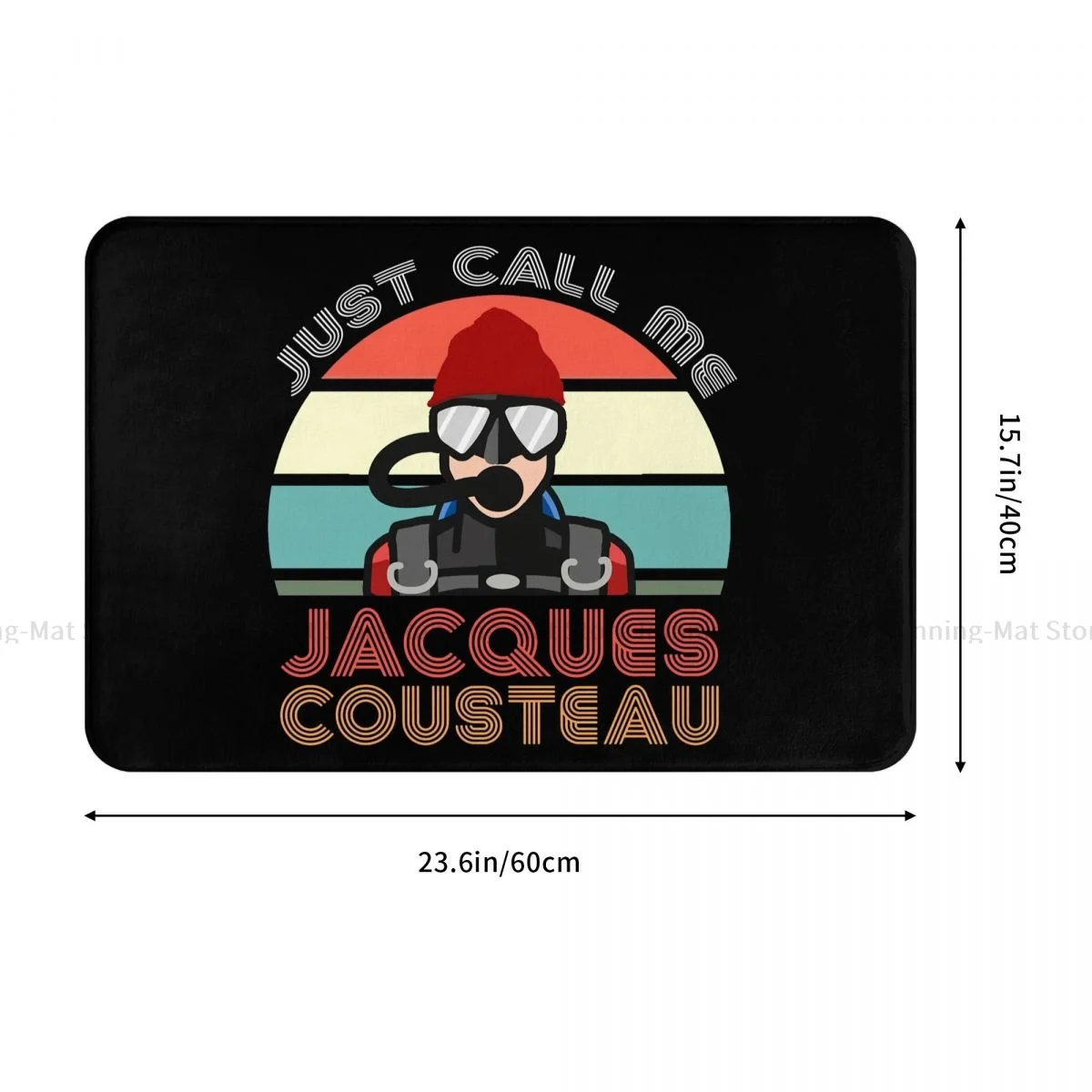 Dive Scuba Diving Non-slip Doormat Jacques Cousteau Legend Living Room Kitchen Mat Outdoor Carpet Flannel Modern Decor