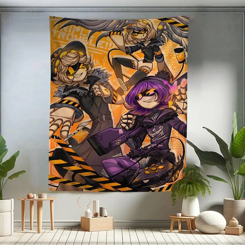 Anime Murder Drones Colorful Tapestry Wall Hanging Bohemian Wall Tapestries Mandala Wall Hanging Sheets