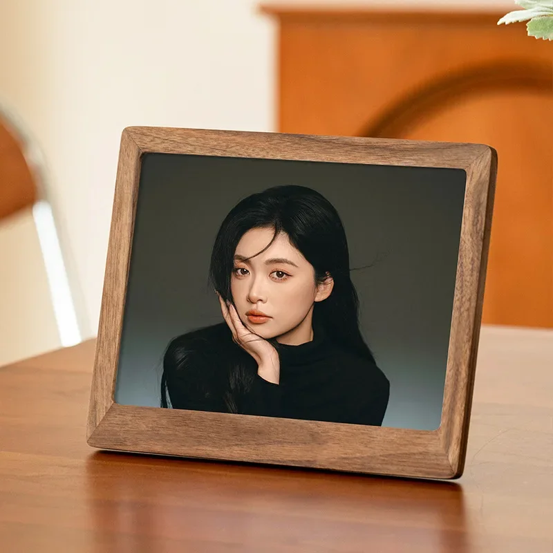 Premium Black Walnut Solid Wood Picture Frame - Decorative Tabletop Frame for Home Décor High-Quality Display Frame