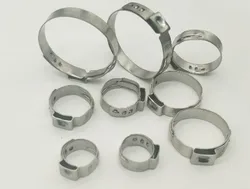 Free shipping middle size pipe Clamps High Quality 10PCS Stainless Steel 304 Single Ear Hose Clamps Assortment Kit Single