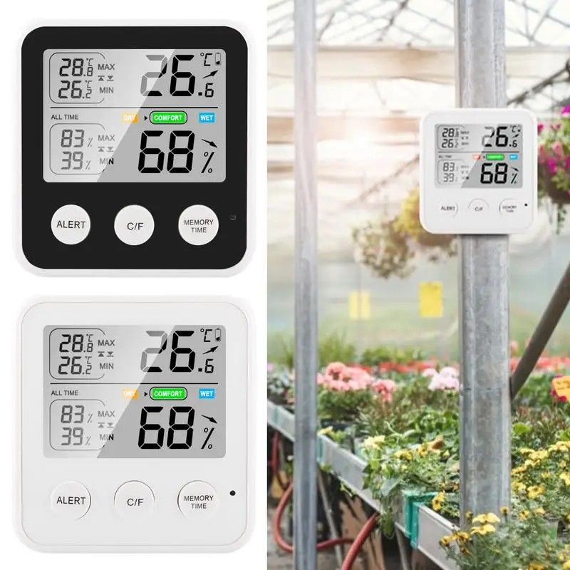 Temperature And Humidity Meter Digital Mini Thermo-Hygrometer Indoor Temperature Meter Room Climate Indicator For Room Air