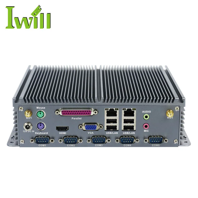 Industrial Pc RS485 with LPT Port PS/2 Baytrail J1900 Motherboard Dual Nic
