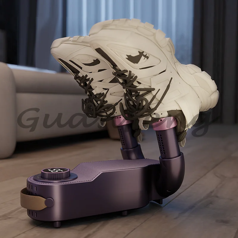 Portable Foldable Smart Electric Shoe Dryer, ABS Heated Dehumidifier with Deodorizer Foot Warmer for Home Footwear Drying
