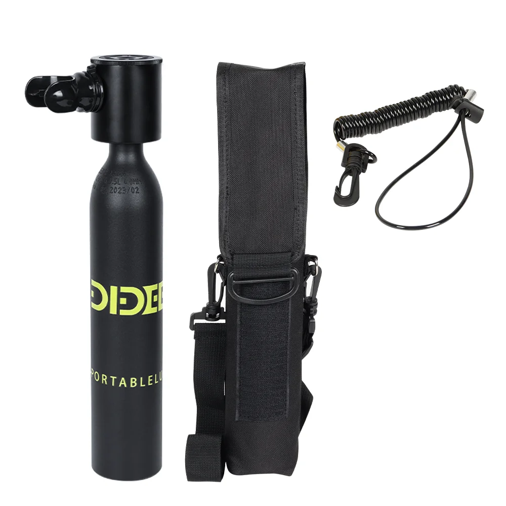 DIDEEP Portable 0.5L Scuba Lung Air Tank (X3000Pro) Free Diving Gear & Accessory for 5-10 Minutes Underwater Swim & Dive