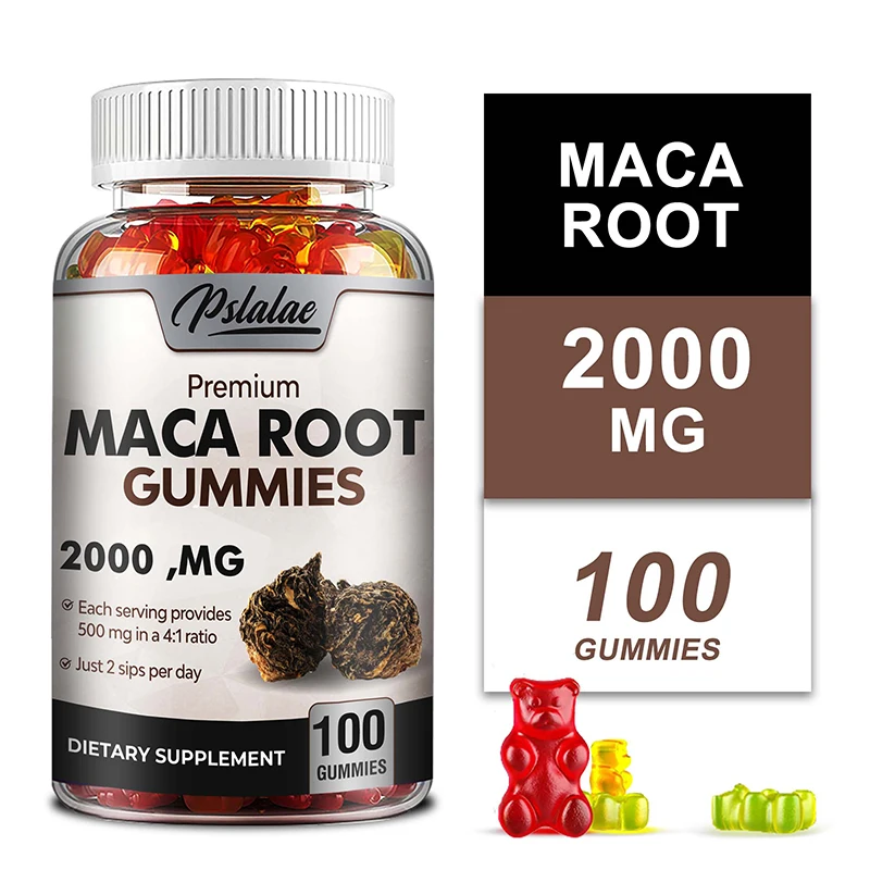 

Maca Root Gummies - Enhances Energy, Endurance, Muscle Mass, Hormone Balance