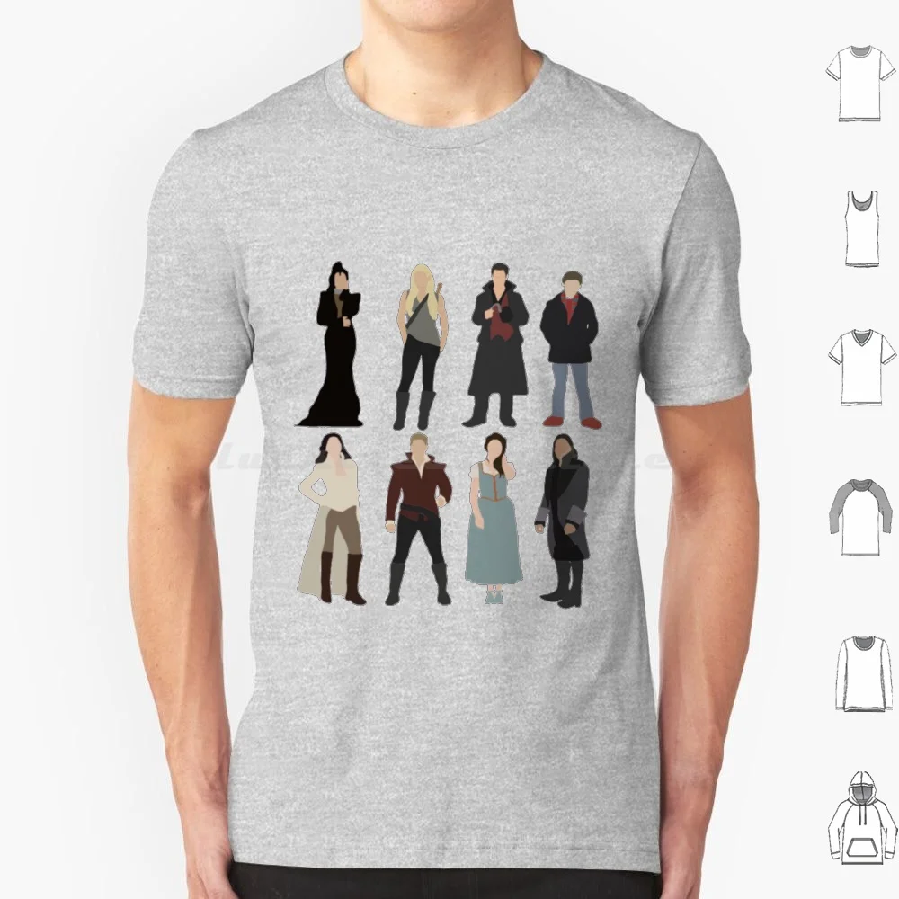 Ouat Main Characters T Shirt 6xl Cotton Cool Tee Ouat Once Upon A Time