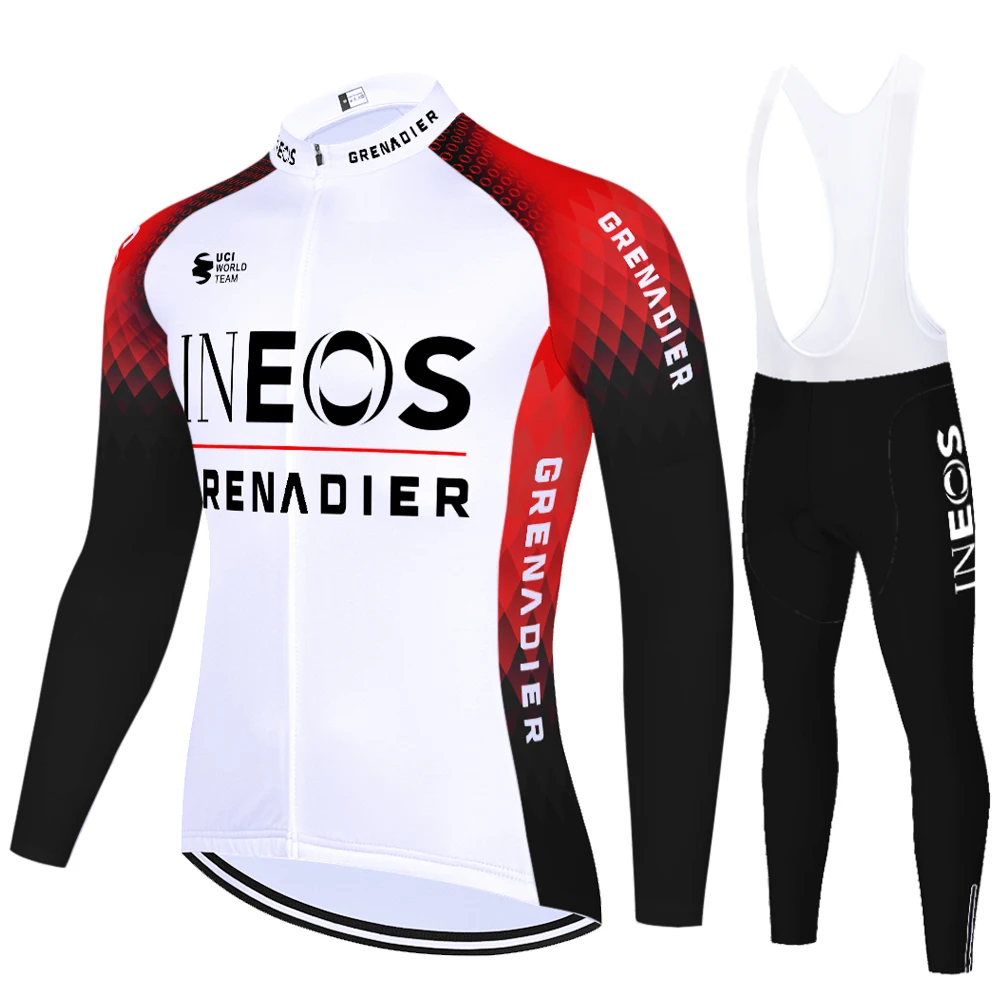 2023 ineos cycling jersey no fleece summer spring Long Sleeve roupa ciclismo Outdoor Riding pants grenadier cycling set