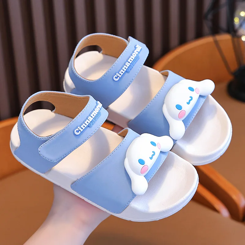 Cinnamoroll sandali per bambini Kawaii Anime Kuromi hellokid Slipper Girl Heart Summer Sweet Cute Shoes regalo per bambini 2024 nuovo