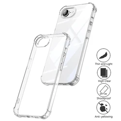Luxury Shockproof Silicone Soft Case For iPhone Se4 2025 SE 4 Ultra Thin Clear Back Cover For iPhone 16E Transparent Shell Coque