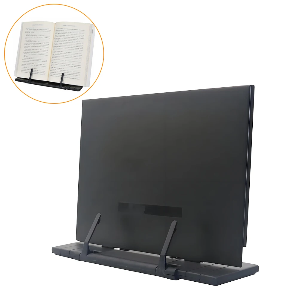 Portable Metal Reading Book Holder Adjustable Foldable Bookstand Music Score Cookbook Tablet Read Rack School Office Supplies