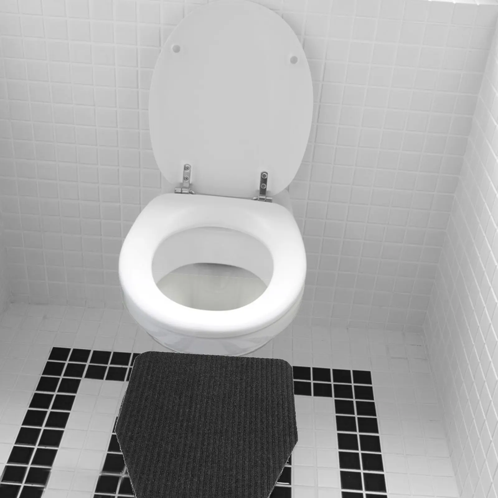

Bathroom Urinal Floor Mat Mens Urinal Mat Quick Absorbing Anti-Slip Groove Texture Urine Splash Protection Home Hotel Public