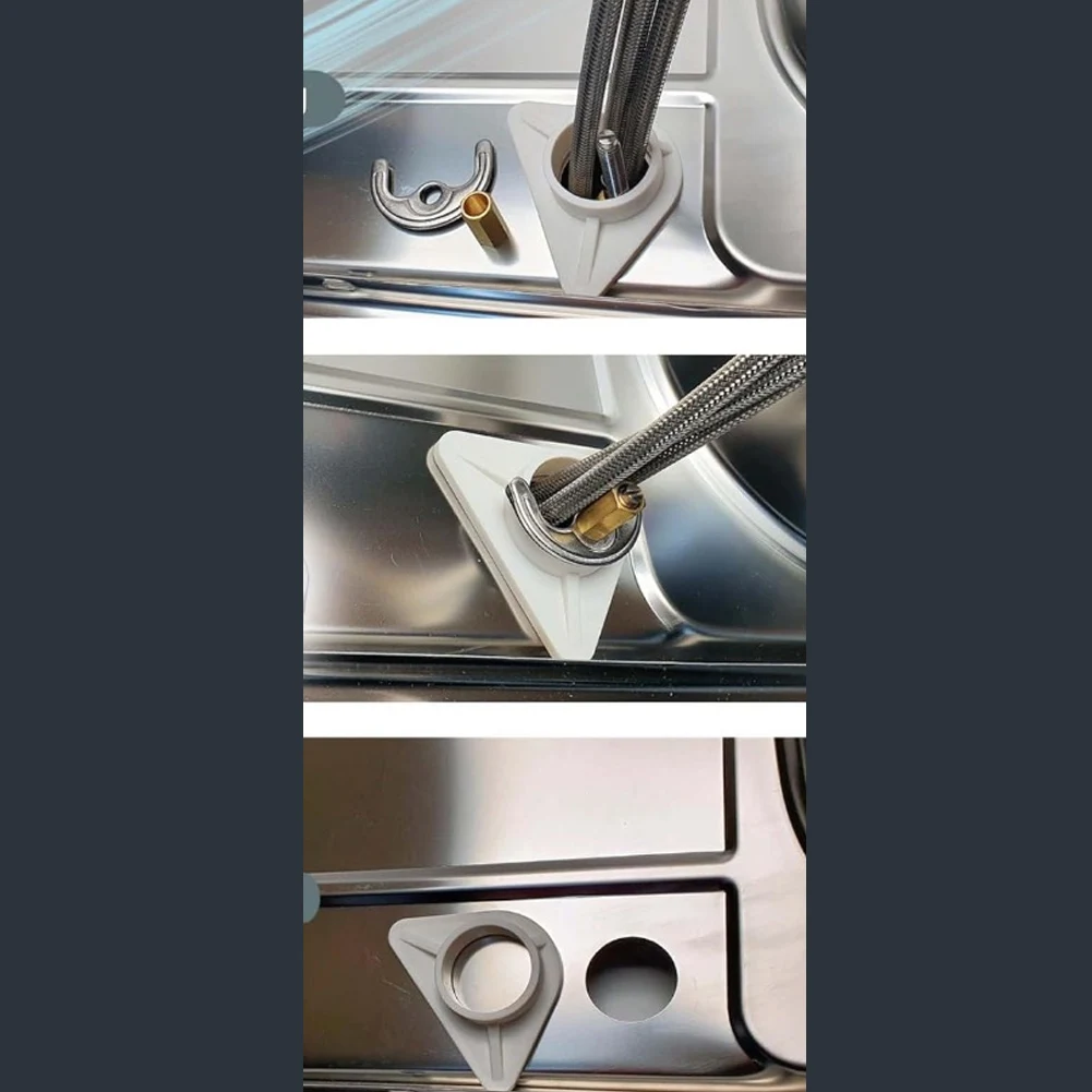 Set of 10 Plastic Stabilizers for Stainless Steel Sink For fittings 38mm Hole Reduces Vibration and Installation Noise