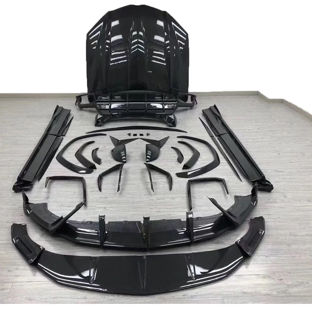 Carbon Fiber TopCar Design Body Kit For Lambo Urus Front Lip Rear Bumper Lip Side Skirt Engine Hood