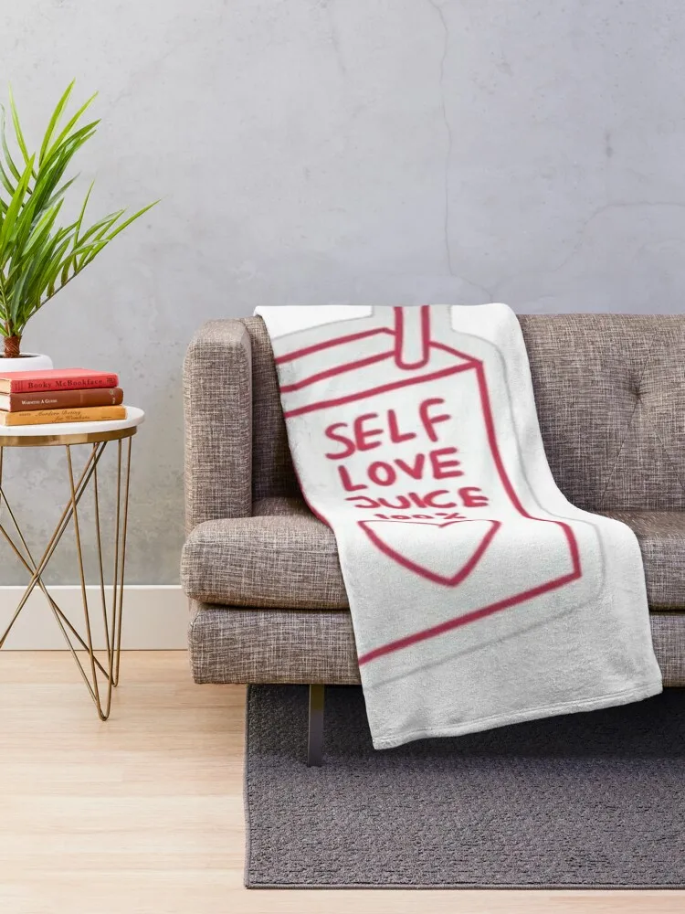 Self Love Juice Throw Blanket Beach Sleeping Bag Blankets