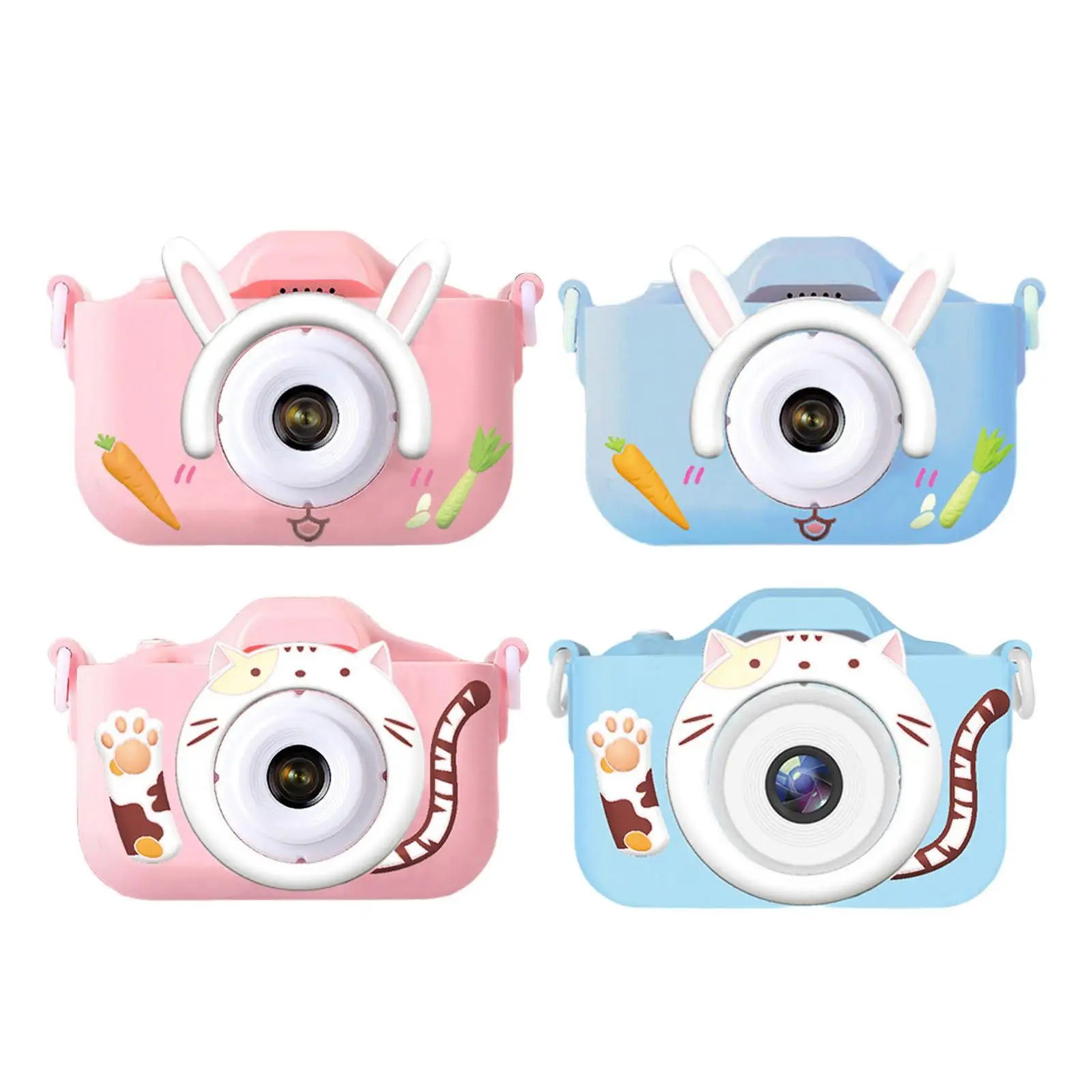 Children Selfie Camera Shockproof Portable with Puzzle Games Educational Toy Boys Girl Camera Toy for Birthdays New Year Ages 3+