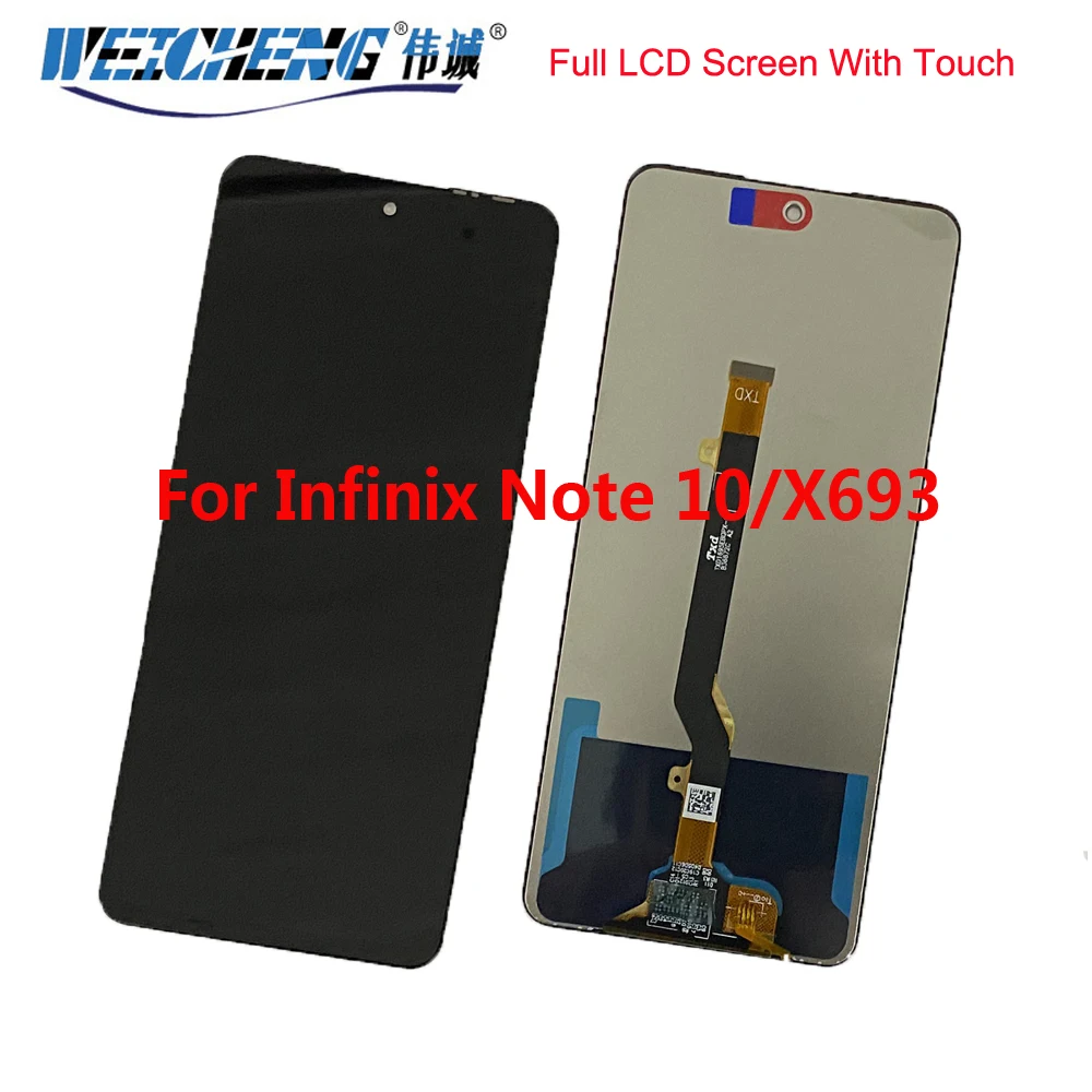 For Infinix Note 10 X693 LCD Display Screen Assembly Full Complete Glass Digitizer Replacement For Infinix Note 10 X693 LCD