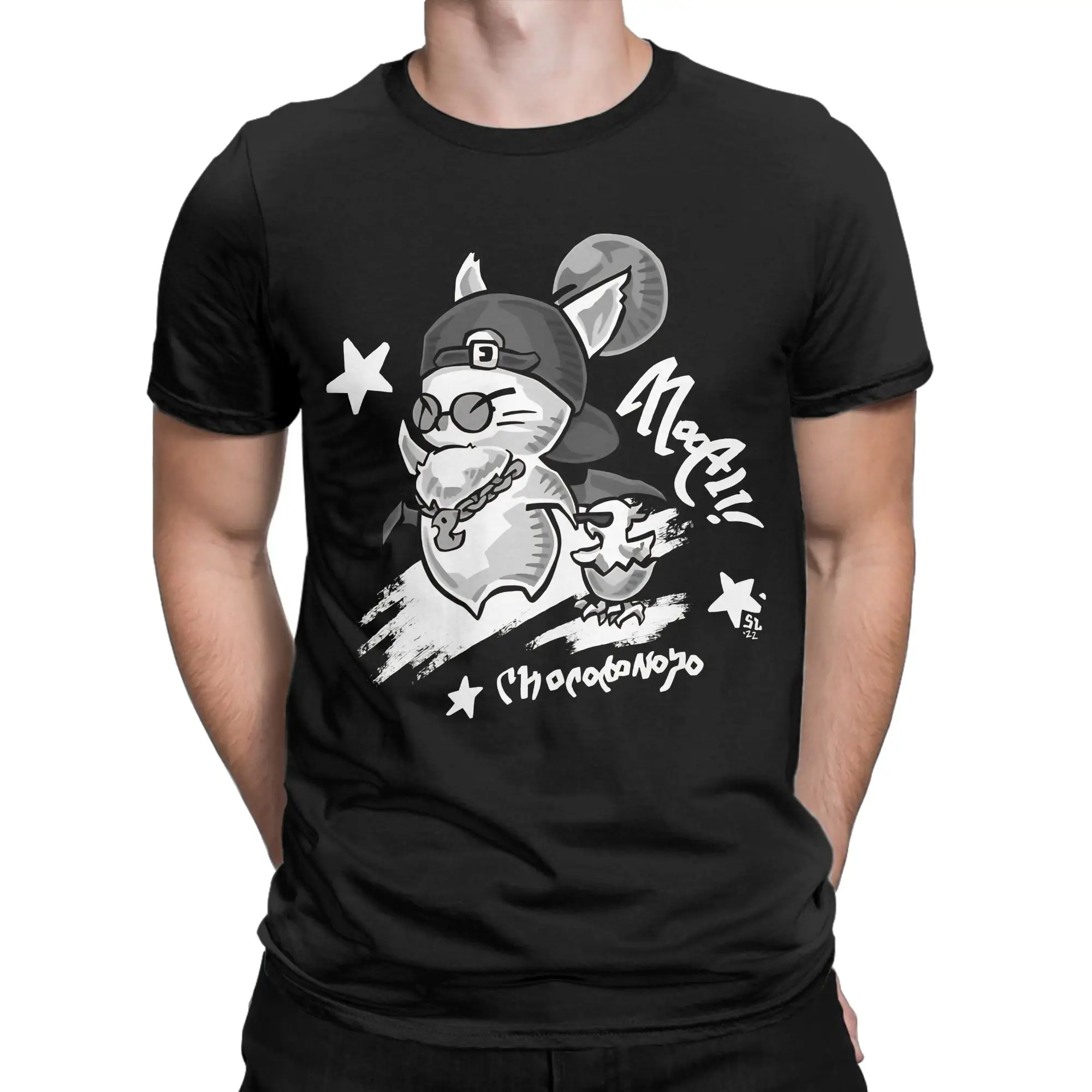 Retro Video Game  Funny 100% Cotton T-Shirt Final Fantasy Tees Tops For Men
