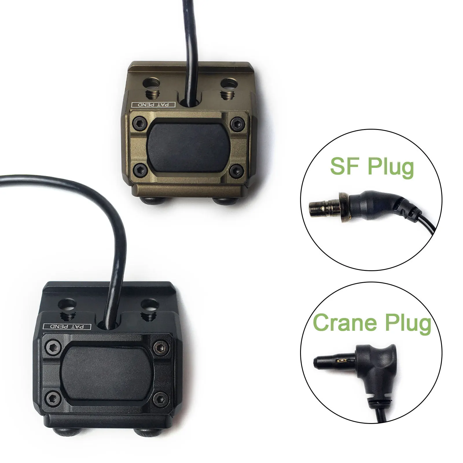 Tactical Button Pressure Switch 20mm Rail For Flashlight M300 M600 NGAL PEQ15 Hot Button Control Romote Switch SOTAC-GEAR