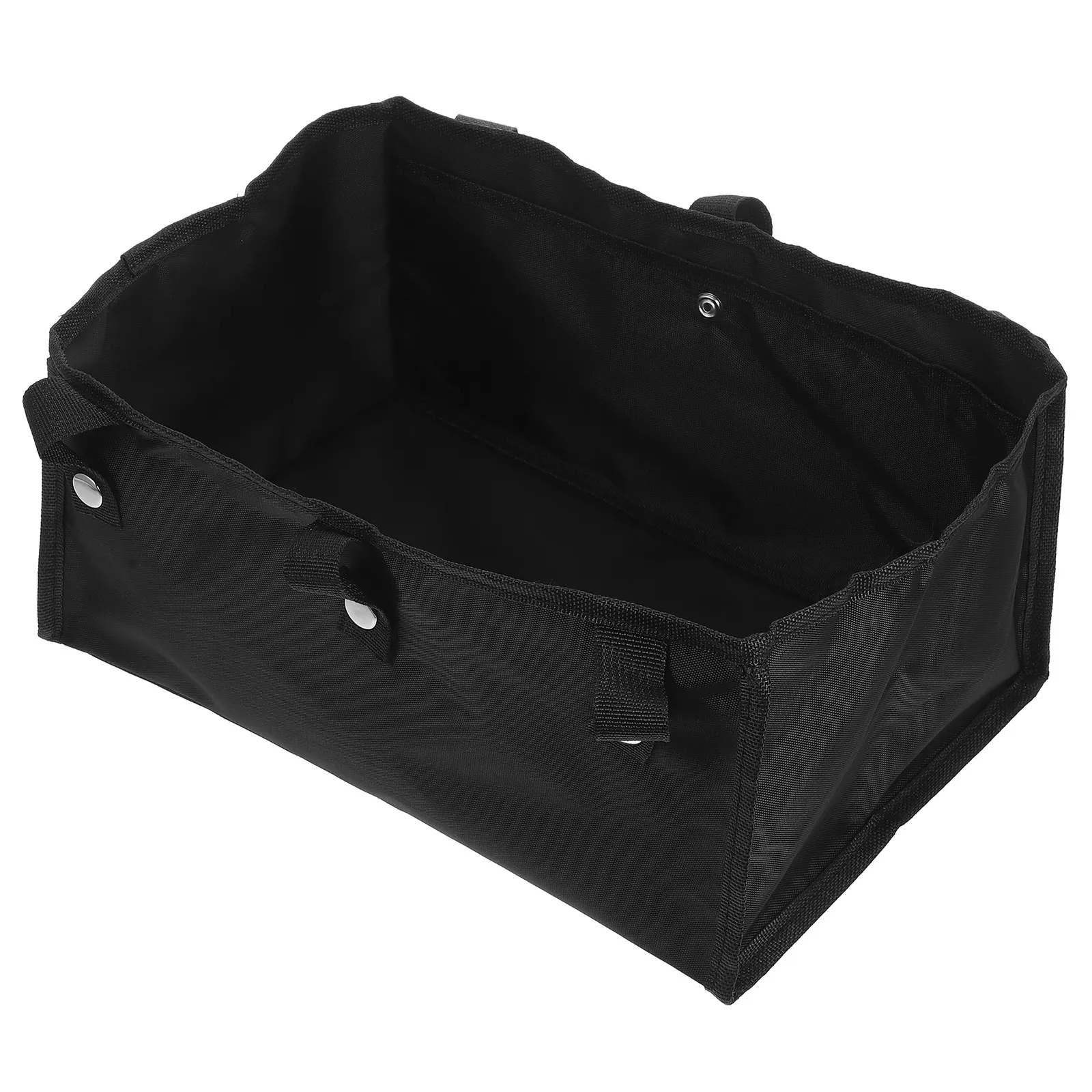 Large Under Seat Walker Bag Black Heavy Duty Fabric Hanging Storage Pouch for Walking Aids Grocery Supplies on The Go
