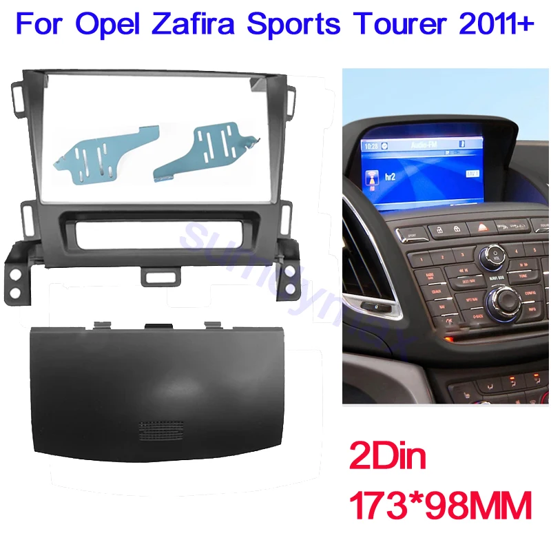 

Double Din Car Fascia Radio Panel for Opel Zafira Sports Tourer 2011 2012 Dash Kit Install Facia Plate Cover Adapter Bezel Trim