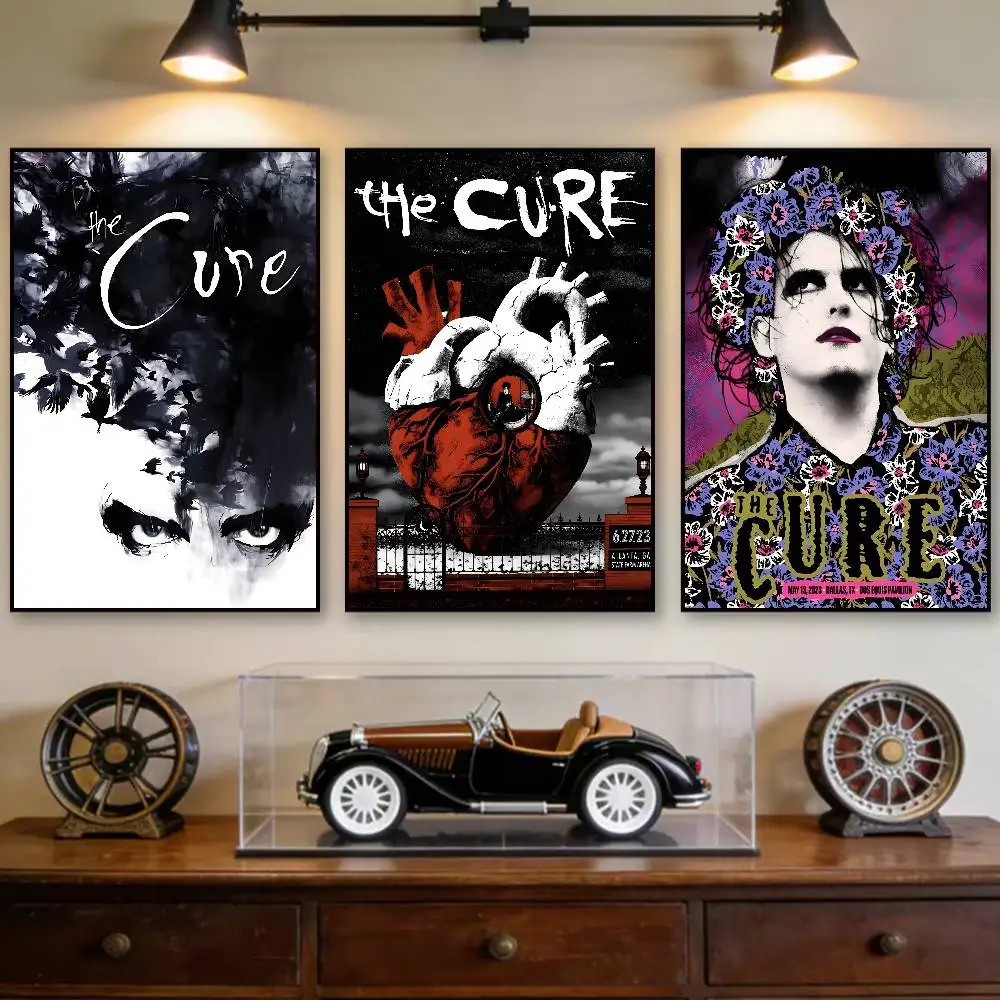 goth rock T-The Cure Poster Room Decor Waterproof Sticky For Home Bar Wall Art Decoration