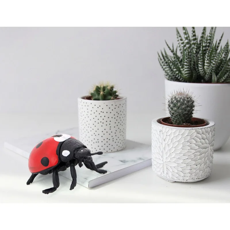 

Simulation Animal Insect Ladybug Cognitive Model Plastic Handicraft Miniatures Teaching Tool Home Decoration BabyToy gift