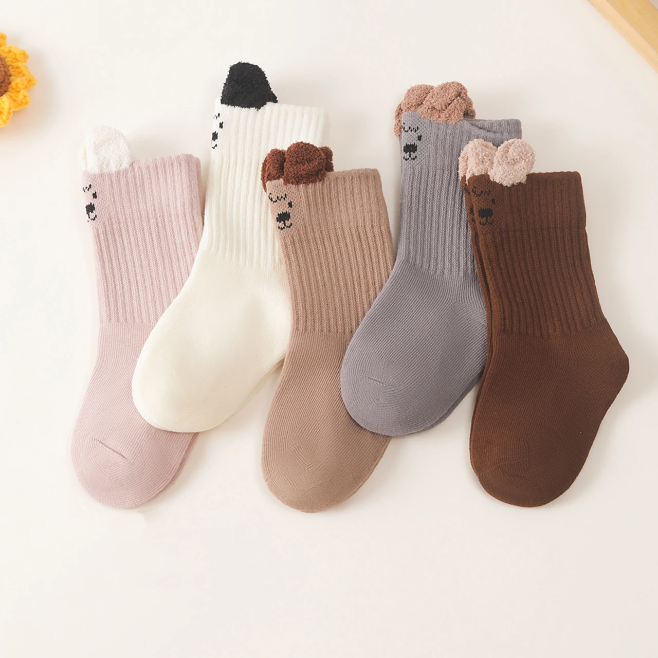 Cute Cartoon Baby Long Stockings Spring Autumn Infant Knee-high Socks 1-3Year Boys Girls Kids Soft Cotton Sock Children Footwear
