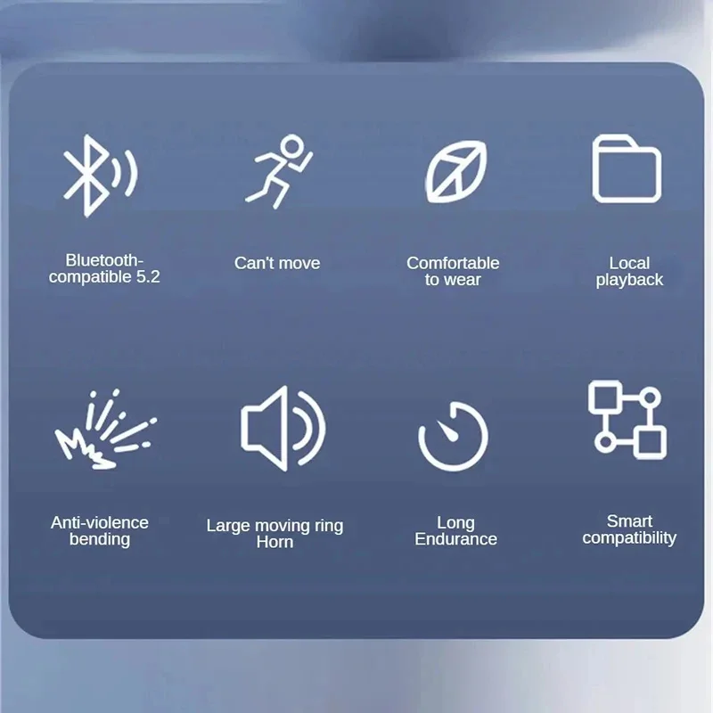 2026NEW سماعة لاسلكية توصيل العظام الرياضة السباحة بلوتوث متوافق سماعات حر اليدين مع هيئة التصنيع العسكري لسماعات الأذن X7 الرياضية #6