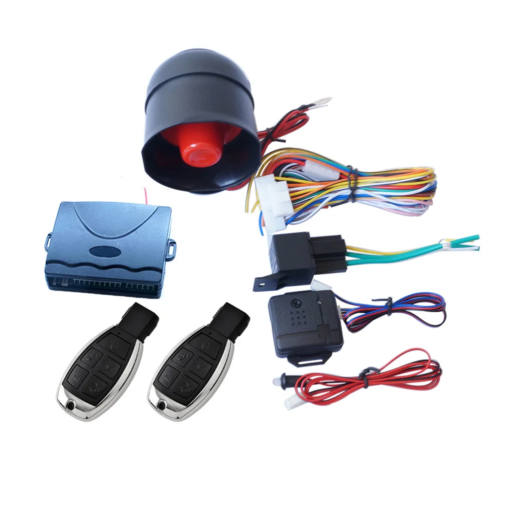 Car Vibration Anti-Theft  Burglar Alarm Vehicle Alarm System 2 Remote Controller Protection Security System Keyless Entry Siren