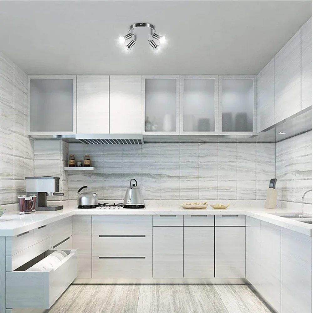 Rotatable Kitchen Ceiling Light Angle Adjustable GU10 LED Bulbs Bar Lamp Showcase Wall Sconces Living Room Cabinet Spot Lighting