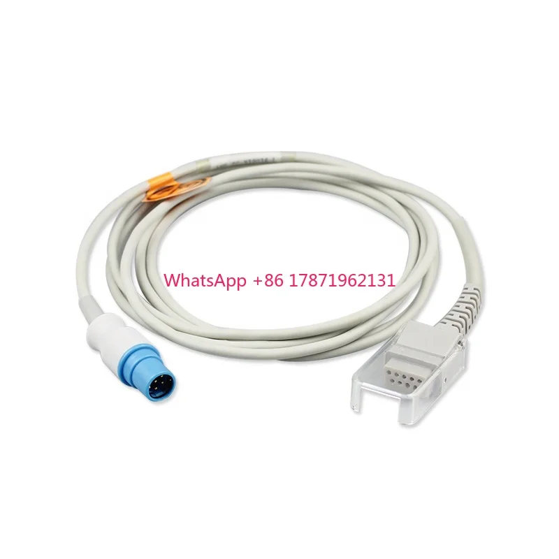 

Manufacturer Factory Compatible For Drager Siemens Spo2 Extension Cable TPU Ce Gray Reusable Spo2 Sensor