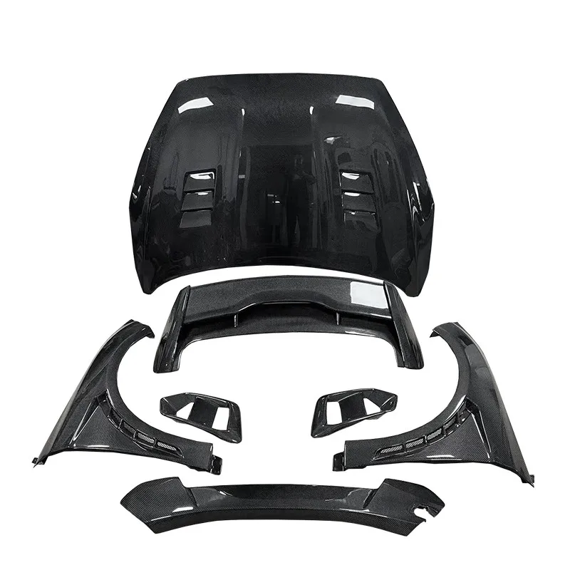 For Focus RS 2015-2018 Fuel Efficient Carbon Fiber Hood Fenders Grille Panel Light Surrounds Fenders Body Kit for Focus