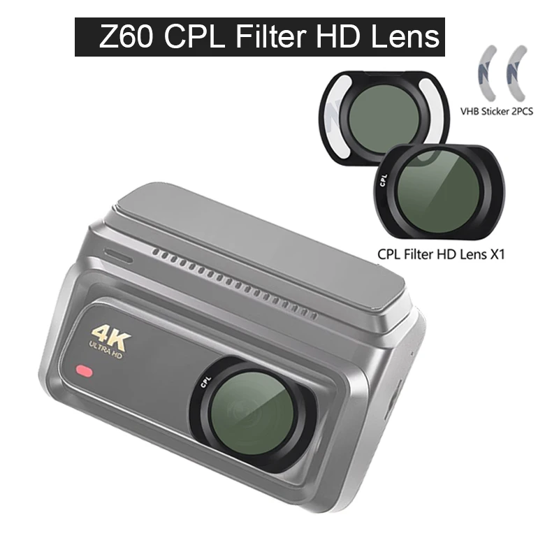 for DDPAI Dash Cam Z60 4K CPL Filter HD Lens Dust Protection Anti Glare CPL Filter