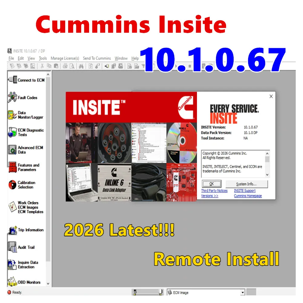 2026 Hot !For Cummins Insite 10.1 Pro /10.0 Pro No Expired Fault Code Reading Calibration ECM Programming Diagnostic Software