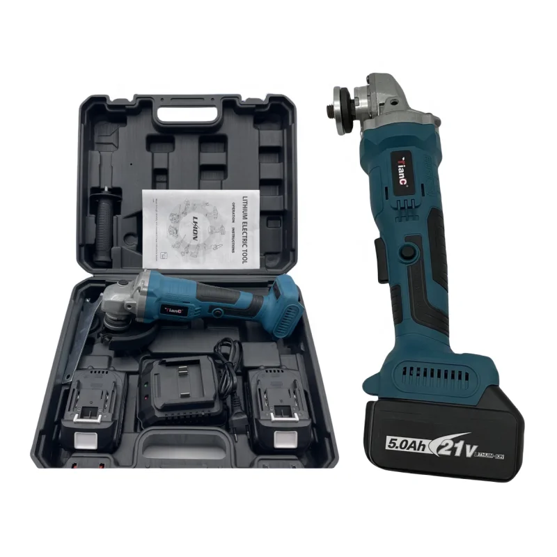 

202521V Electric Cordless Brushless Angle Grinder High Quality Lithium Electric Angle Grinder