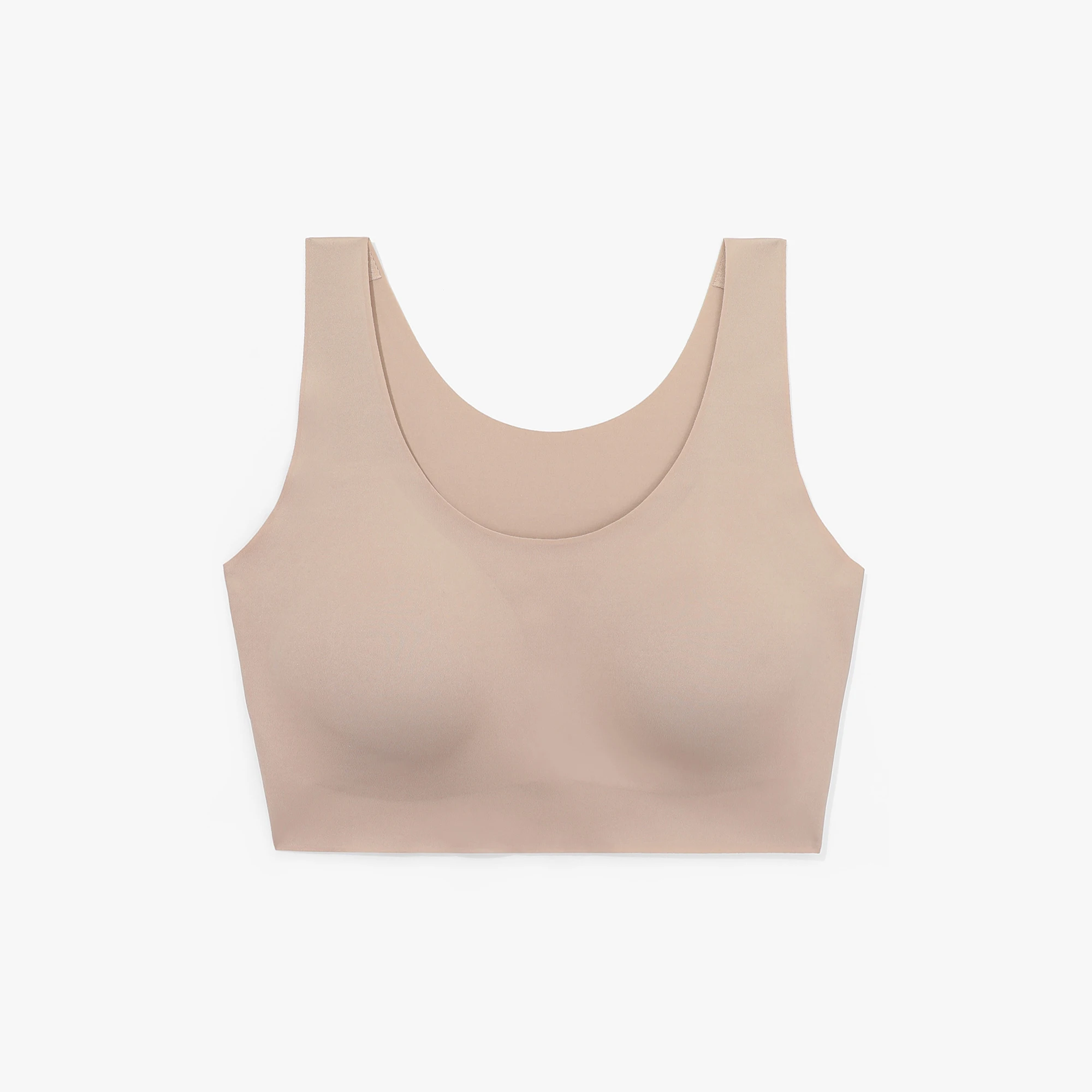 LILYSILK Women's One-Size-Fits-Most Classic Wireless Silk Bra with Fixed Wide Straps and Detachable Built-In Pads