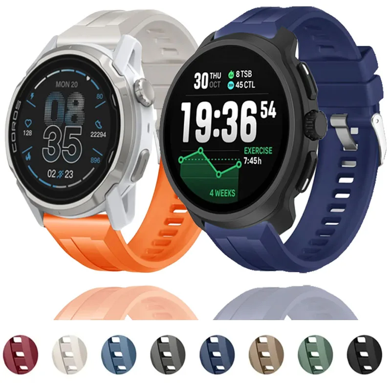 22 mm Silikonarmband für COROS PACE Pro/3/APEX 4 42 mm atmungsaktives Sportarmband Suunto Vertical 2/Race 2/Ocean/Run Zubehör