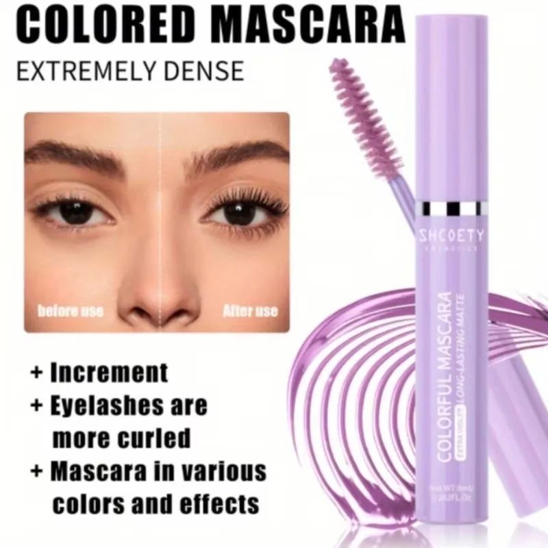 Schwarz Lila Mascara Wasserdicht Langlebige Wimpern Verlängerung Curling Make-Up Schönheit Auge Koreanische Kosmetik