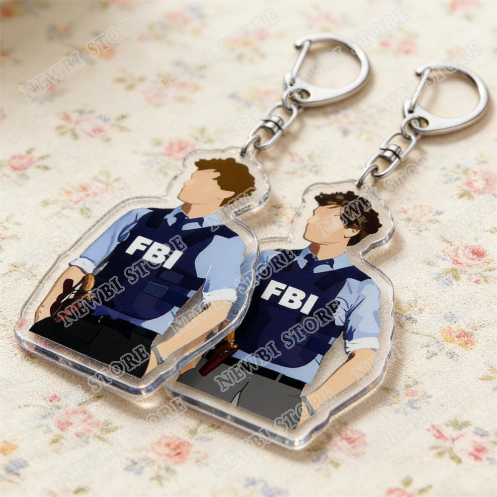 FBI BAU Criminal Minds Keychains for Women Accessories Bag Spencer Reid Criminalminds FBI Morgan Key Chain Fans Gifts Keyrings - view 4