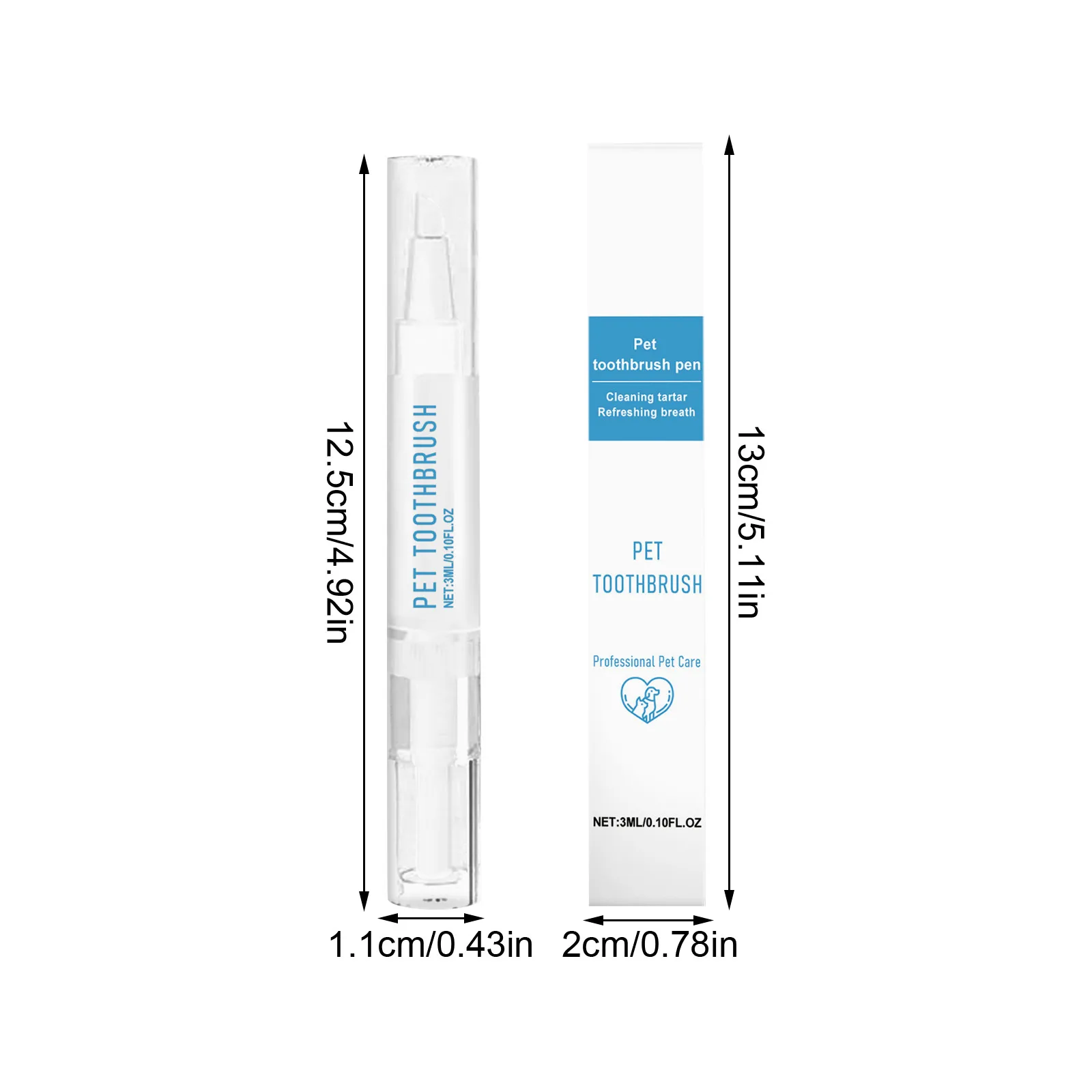 قلم فرشاة أسنان للحيوانات الأليفة ، أداة تنظيف الأسنان ، التنفس المنعش ، معجون أسنان ، الكل في واحد ، الكلاب والقطط #3